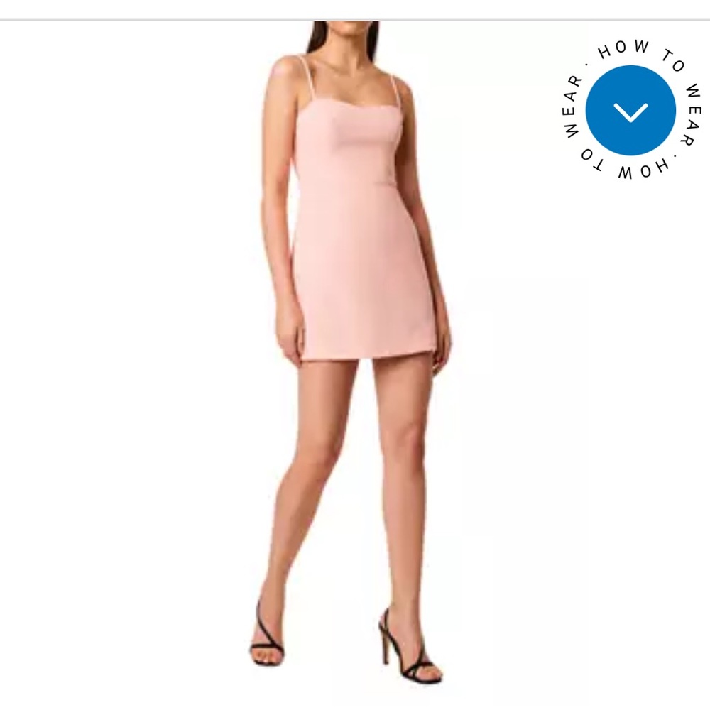 Blush pink mini dress